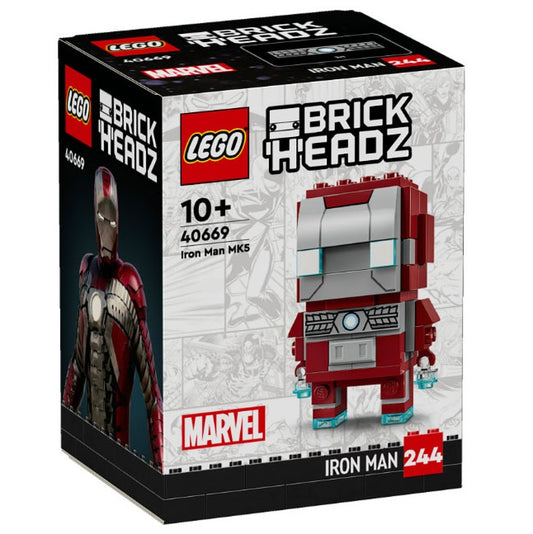 Lego - Brickheadz 40669 Marvel (Iron Man) Mk5 - Set Avengers - 10+ Figure 244