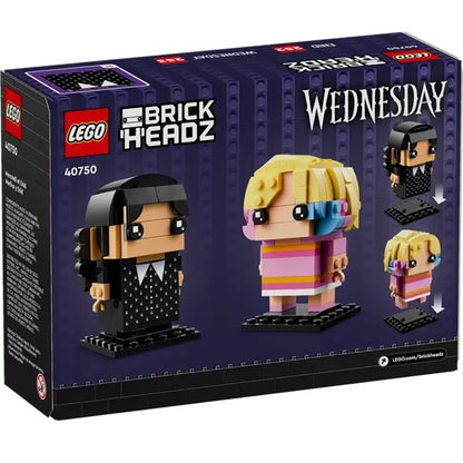 Lego - Brickheadz 40750 Wednesday (Enid & Wednesday) Mercoledì 252+253Pz - 505Pz