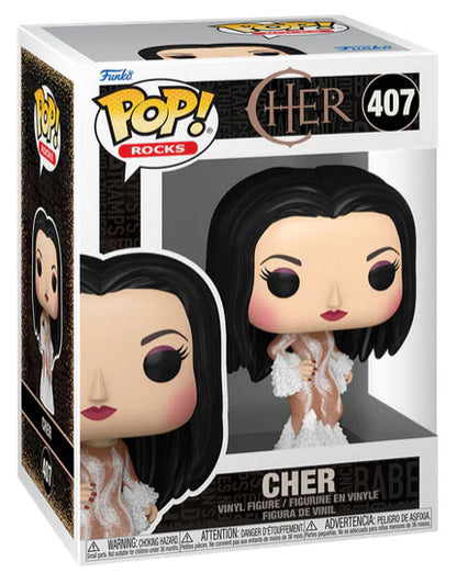 Funko Pop ! Rocks Cher (407) Cher (Met Gala 1974) Vinyl Figure 9Cm Cantante