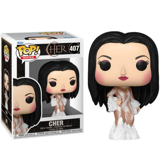 Funko Pop ! Rocks Cher (407) Cher (Met Gala 1974) Vinyl Figure 9Cm Cantante