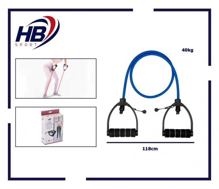 BANDA DI RESISTENZA FASCIA ELASTICA ESTENSORE CORDA FITNESS PILATES YOGA | 40KG