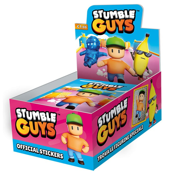 Diramix Stumble Guys Box 40 Bustine (200 Figurine) Official Stickers 2024