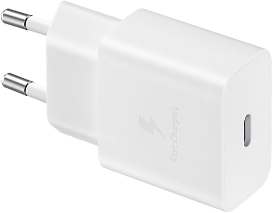 Samsung Ep-T1510X Caricabatteria Originale Caricatore 15W Usb-C Con Cavo Bianco