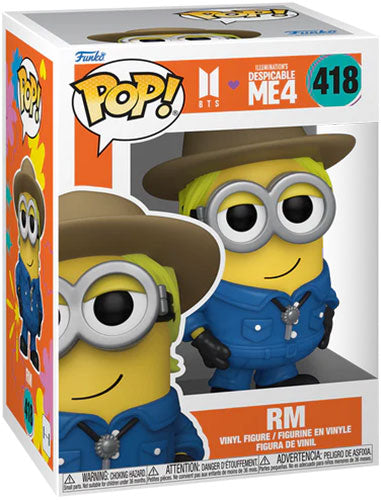 Funko Pop ! Movies Cattivissimo Me 4 X Bts - (418) Minion Rm Vinyl Figure 9Cm