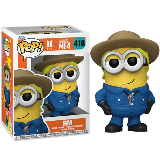 Funko Pop ! Movies Cattivissimo Me 4 X Bts - (418) Minion Rm Vinyl Figure 9Cm