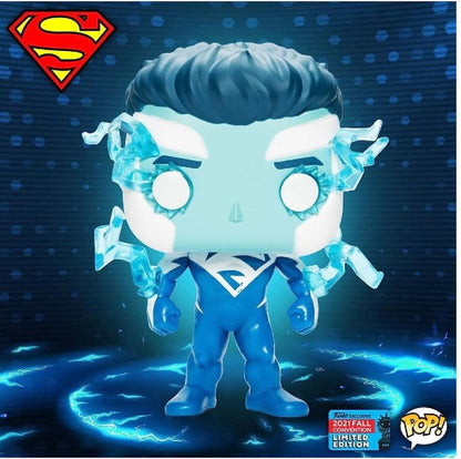 Funko Pop ! Dc Heroes (419) Superman (Blue) 2021 Fall Convention Limited Edition