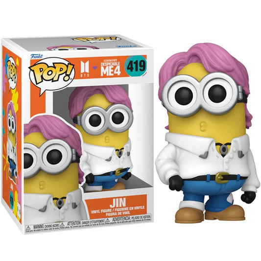 Funko Pop ! Movies Cattivissimo Me 4 X Bts - (419) Minion Jin Vinyl Figure 9Cm