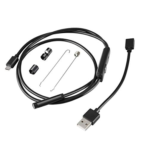 Telecamera Endoscopica Sonda Per Ispezione Usb 5M 6 Led Ip67 Android Pc Notebook