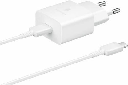Samsung Ep-T1510X Caricabatteria Originale Caricatore 15W Usb-C Con Cavo Bianco