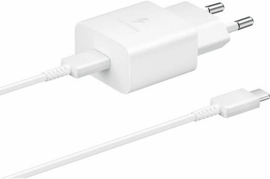 Samsung Ep-T1510X Caricabatteria Originale Caricatore 15W Usb-C Con Cavo Bianco