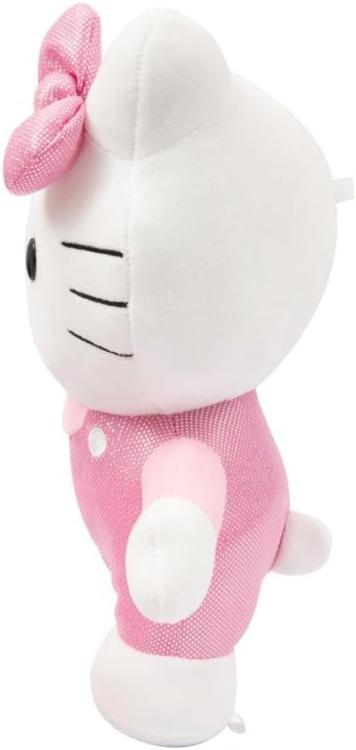 Peluche Hello Kitty Vestitino Raso Rosa 30Cm Pupazzo Morbido Collezione Plh1075