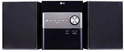 Lg Micro Hi-Fi Cm1560 2.0Ch 10W Bluetooth Sistema Audio Cd Wma Mp3 Usb Dvd Nero