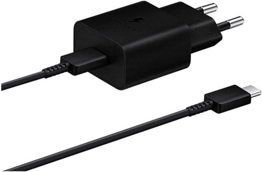 Samsung Ep-T1510X Caricabatteria Originale Caricatore 15W Usb-C Con Cavo (Nero)