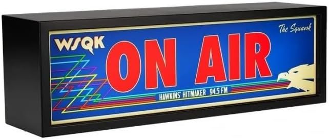 Paladone Lampada Stranger Things 5 WSQK On Air (10 cm) Radio Light Led