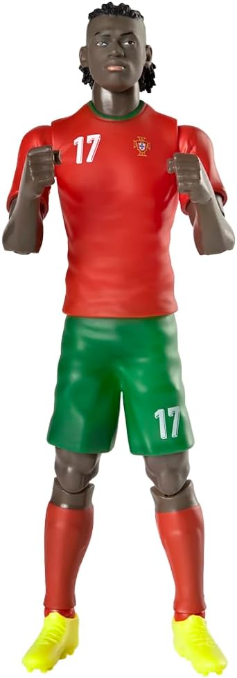 Banbo Toys - Sockers - Portogallo (Rafael Leao) Action Figure Football/Calcio Statuetta da Collezione 20cm