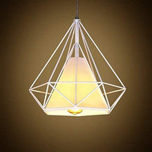 Lampadario Da Arredo Design Moderno Struttura Metallo Bianco Tessuto E27 | B20-B