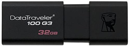 Kingston Pendrive Datatraveler 32Gb Dt100G3 32Gb Usb 3.0 Nero Chiavetta Memoria