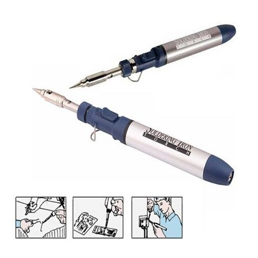 Mini Cannello A Gas X Stagna Saldatore Bruciatore Fiamma Ossidrica Ricaricabile