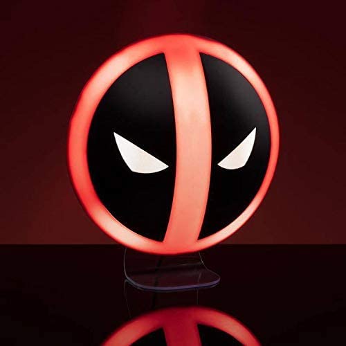 Paladone Lampada Marvel Logo Deadpool Multicolore Plastica Da Tavolo Moderno