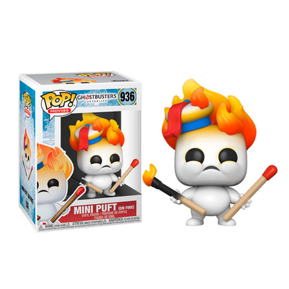 Funko Pop ! Movies - Ghostbusters Afterlife - (936) Mini Puft On Fire Vinyl 9Cm