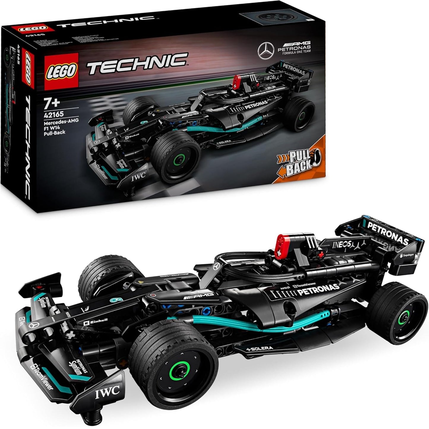 Lego - Technic 42165 (Mercedes-AMG F1 W14 E Performance Pull-Back) 240 pz 7+ Costruzioni