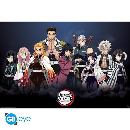 ABYSTYLE MAXI POSTER DEMON SLAYER: "PILLARS"  I PILASTRI  (GB EYE) 91,5x61cm