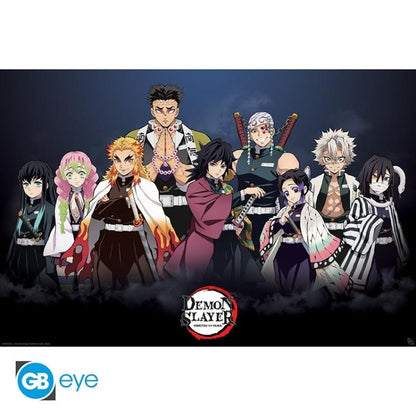ABYSTYLE MAXI POSTER DEMON SLAYER: "PILLARS"  I PILASTRI  (GB EYE) 91,5x61cm
