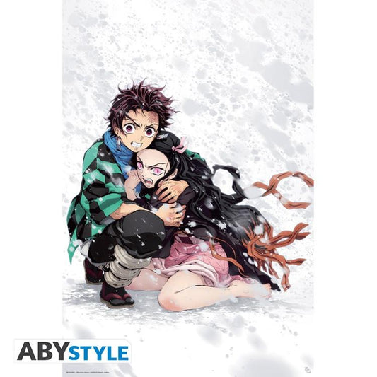 ABYSTYLE MAXI POSTER DEMON SLAYER: "TANJIRO & NEZUKO" KAMADO (GB EYE) 91,5x61cm
