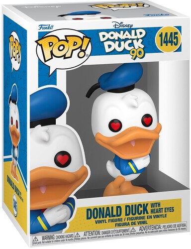 Funko Pop ! Disney Donald Duck 9Oth - (1445) Heart Eyes Donald Duck Figure 9Cm