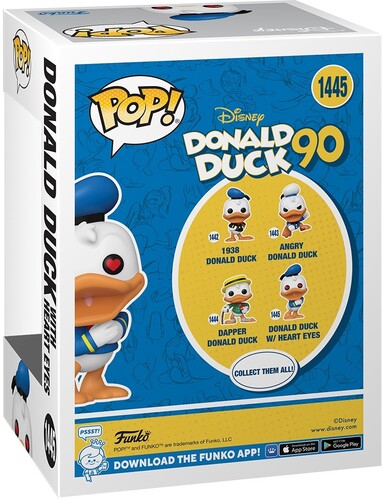 Funko Pop ! Disney Donald Duck 9Oth - (1445) Heart Eyes Donald Duck Figure 9Cm