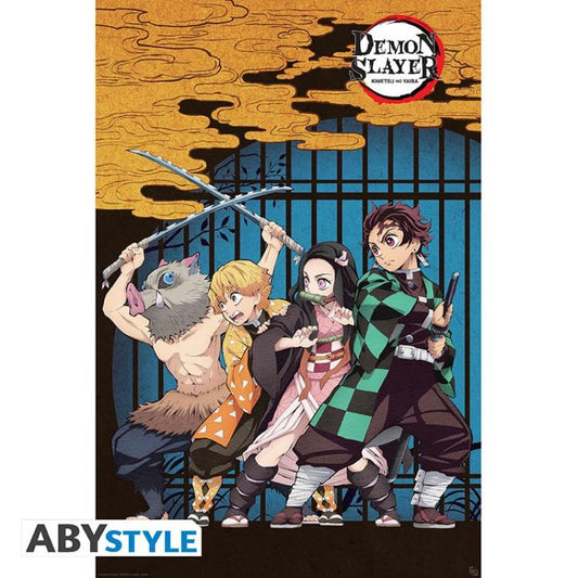 ABYSTYLE MAXI POSTER DEMON SLAYER: "GROUP" TANNJIRO NEZUKO (GB EYE) 91,5x61cm