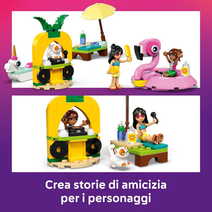 Lego - Friends 42658 Pool Party con Unicorno e Fenicottero Costruzione da 99 pz 5+