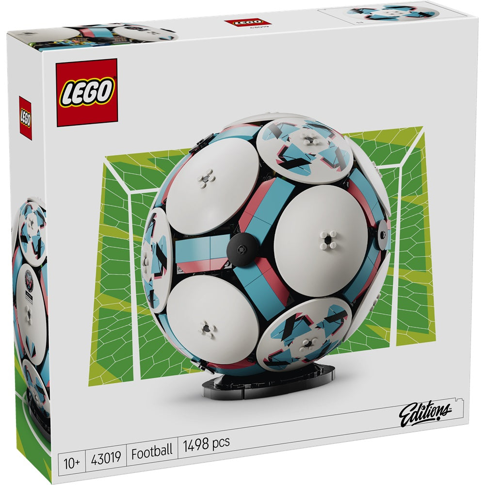 LEGO Editions 43019 (Pallone da Calcio) con Mini-Stadio Interattivo - 1498 pcs Kit Modellismo per Action Figure 3D da Esposizione - Giocattolo Decorazione Cameretta - Regalo per Bambini e Bambine da 10 Anni e Fan Adulti Sport Calcio (World Cup 2026)
