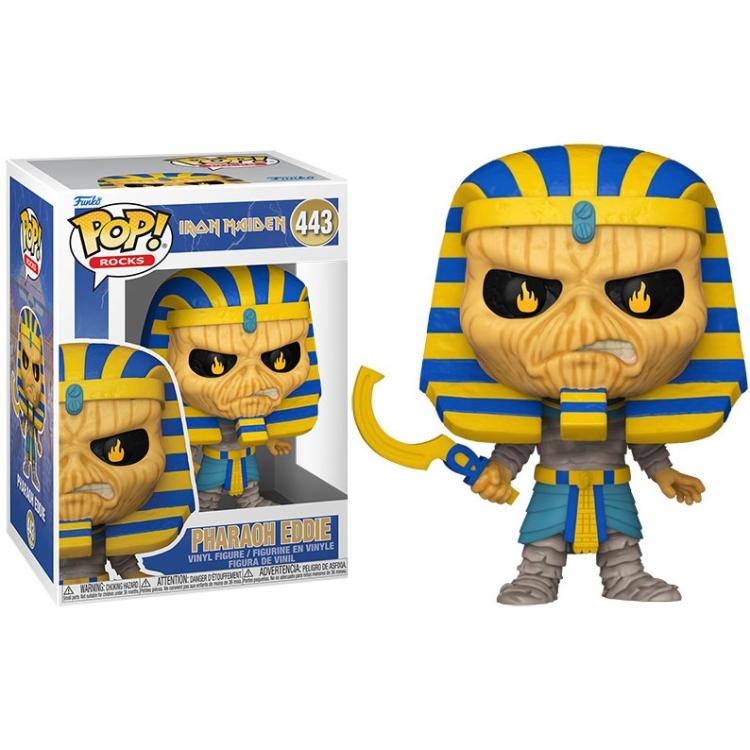 Funko Pop ! Rocks - Iron Maiden (443) Pharaoh Eddie Vinyl Figure 9Cm Collezione