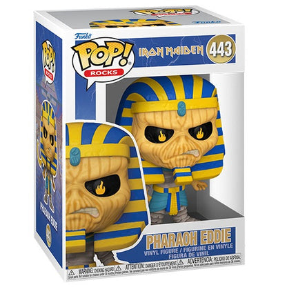 Funko Pop ! Rocks - Iron Maiden (443) Pharaoh Eddie Vinyl Figure 9Cm Collezione