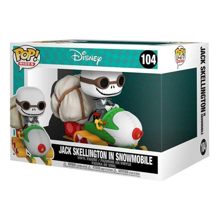 Funko Pop ! Disney Nightmare Before Christmas 104 Jack Skellington In Snowmobile