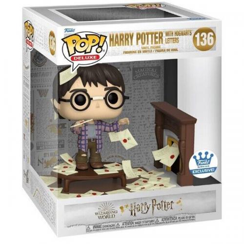 Funko Pop ! Movie Moments Delux - (136) Harry Potter With Hogwarts Letters 15Cm