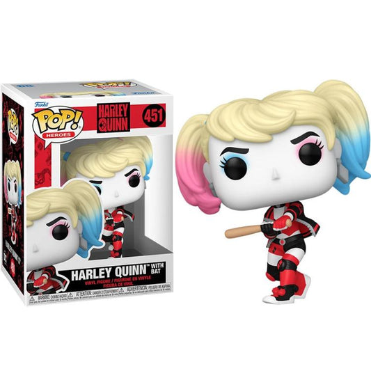 Funko Pop ! Heroes Harley Quinn (451) Harley Quinn With Bat Vinyl Figure 9Cm