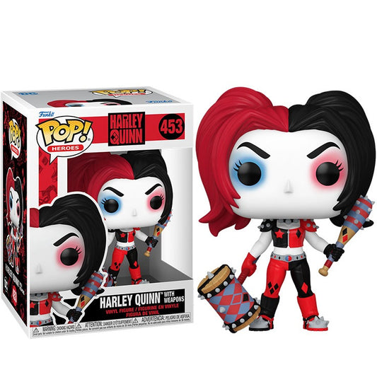 Funko Pop ! Heroes Harley Quinn (453) Harley Quinn With Weapons Vinyl Figure 9Cm