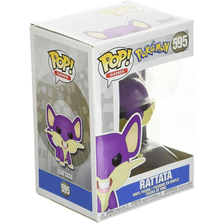 Funko Pop ! Games Pokemon (856) Rattata - Topo Vinyl Figure Ratto Vinyl Mouse