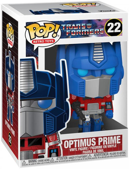 Funko Pop ! Retro Toys Transformers - (22) Optimus Prime Figure Vinyl 9Cm Nuovo