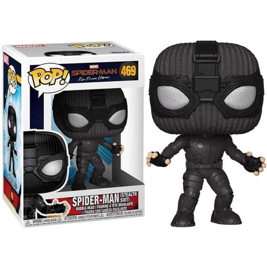 Funko Pop ! Marvel Spider Man Far From Home (469) Spider-Man Stealth Suit Figure