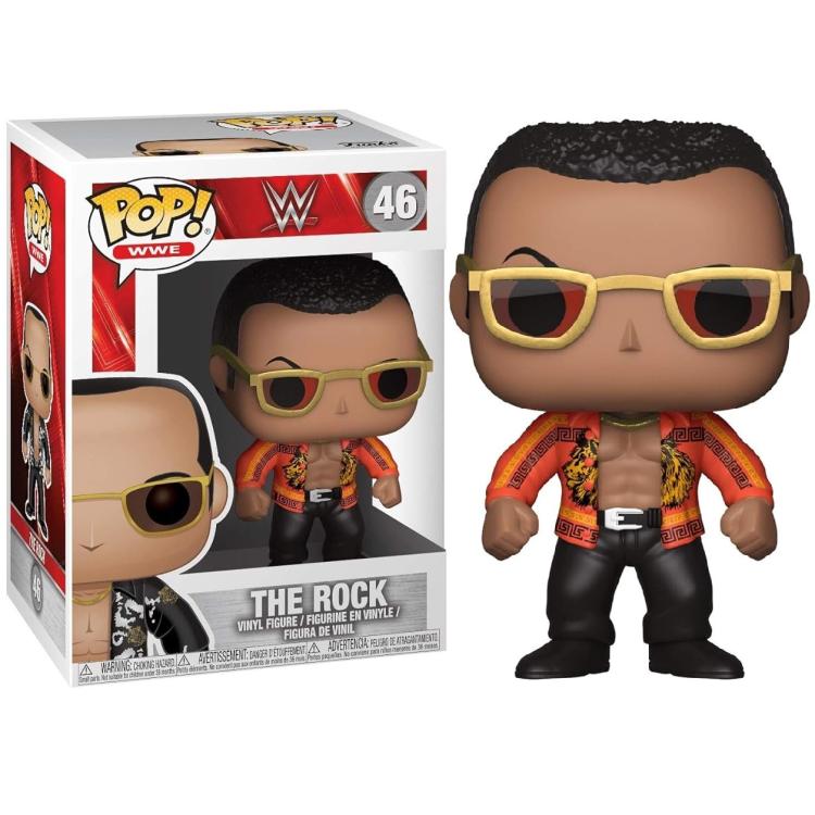 Funko Pop ! Wwe (46)  The Rock - Wrestling Vinyl Figure Statuetta Statua 9Cm