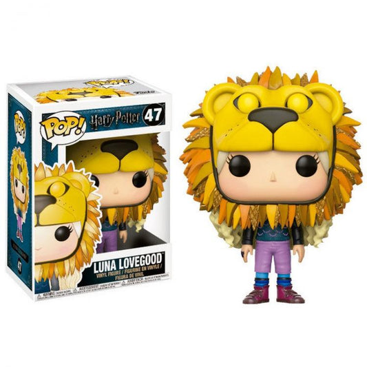 Funko Pop ! Harry Potter - (47) Luna Lovegood W/Lion Head Vinyl Figure Leone 9Cm