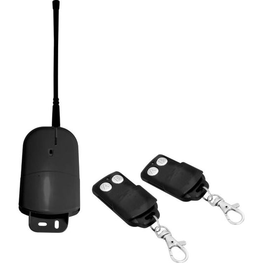 Kit Ricevitore 2 Telecomandi Universale Radiocomando 433Mhz Radio Cancelli Luci