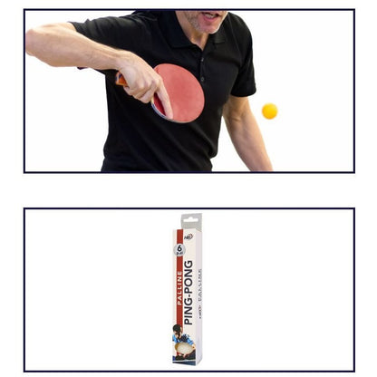 Hb 6Pz Palline Ping Pong Abs Palle Tennis Da Tavolo Sport Allenamento Bianco