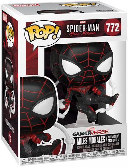 Funko Pop ! Spider-Man Miles Morales - (772) Advanced Tech Suit Figure 9Cm