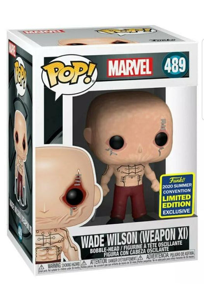 Funko Pop ! Marvel - (489) Wade Wilson (Weapon Xi) Limited Edition Deadpool 9Cm