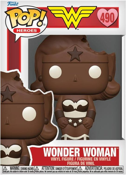 Funko Pop ! Heroes Dc Wonder Woman (490) Wonder Woman San Valentino Cioccolata