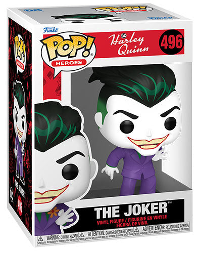Funko Pop ! Heroes Harley Quinn Animated Series (496) The Joker Figure 9Cm